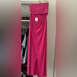 L*Space Corsica Cutout Strapless Dress